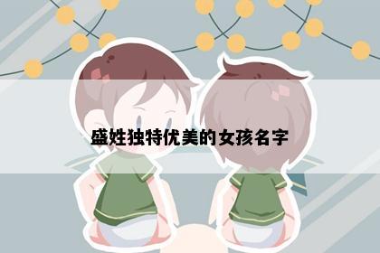 盛姓独特优美的女孩名字