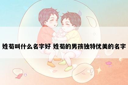 姓荀叫什么名字好 姓荀的男孩独特优美的名字